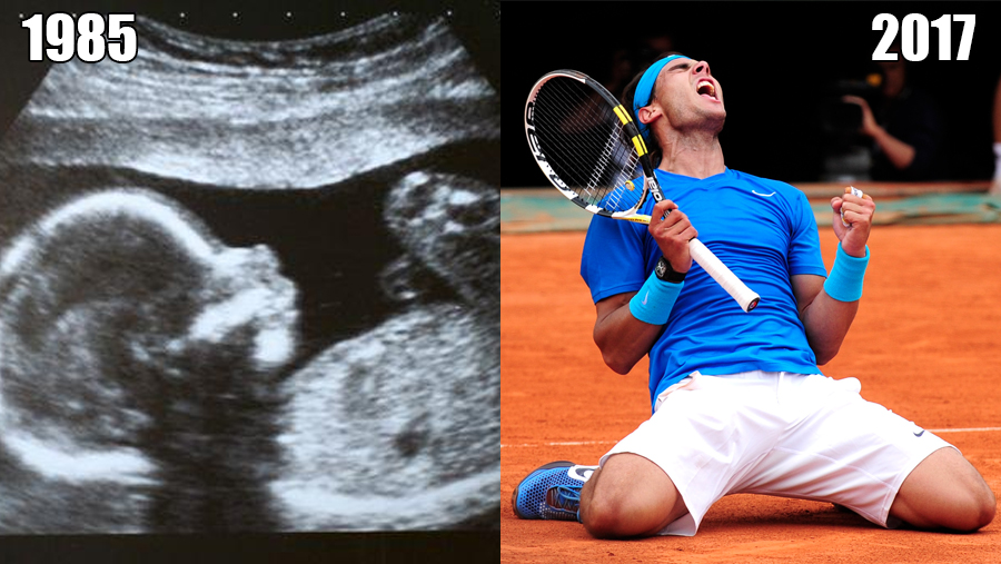 1985 : Nadal n'est pas encore né / 2017 : La "décima" à Roland Garros