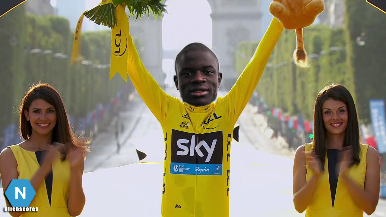 Ngolo Kanté a un jour voulu rentrer chez lui en vélo. Il a accidentellement gagné le Tour de France.